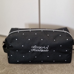 Neszeszer szett pöttyös minta - táska & tok - neszesszer - Meska.hu