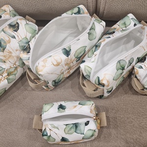 Neszeszer szett zöld leveles - táska & tok - neszesszer - Meska.hu