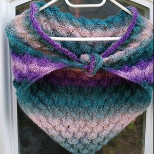 Kézzel kötött sálkendő, Ruha & Divat, Sál, Sapka, Kendő, Sál, Kötés, MESKA