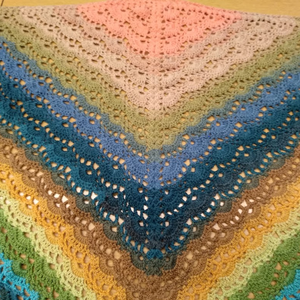 Horgolt vállkendő - ruha & divat - sál, sapka, kendő - vállkendő - Meska.hu