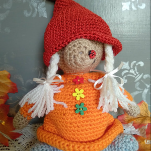 Manó lány, Játék & Sport, Plüssállat & Játékfigura, Manó, Horgolás, MESKA