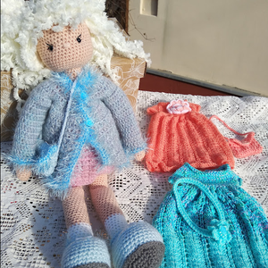 Öltöztethető horgolt baba - játék & sport - plüssállat & játékfigura - ember - Meska.hu