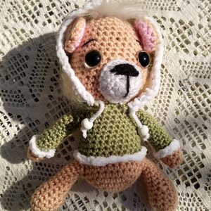 Cuki horgolt maci - játék & sport - plüssállat & játékfigura - maci - Meska.hu