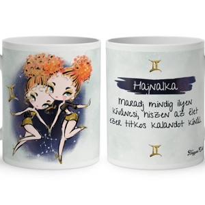 Személyre szabható - Vörös hajú Csini Ikrek lány mintás bögre, Otthon & Életmód, Konyhafelszerelés, tálalás, Tálalás, Bögre & Csésze, , MESKA