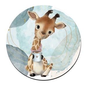 Cuki Kávézós zsiráf mintás bögre alátét, , , MESKA