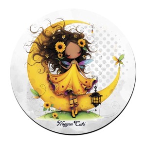 Cuki Napraforgós tündérlány lámpással pohár alátét, , , MESKA