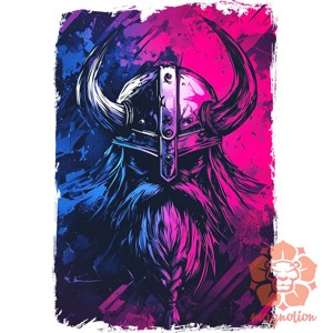 Cyberpunk Viking v9 férfi póló - ruha & divat - férfi ruha - póló - Meska.hu
