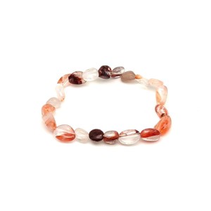 Hematoid vörös pebble karkötő 6-10mm, Ékszer, Karkötő, Ásványkarkötő, , MESKA