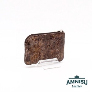 Sötétbarna márványmintás egy cipzáras kulcstartó - LIMITÁLT A9002, Táska & Tok, Kulcstartó & Táskadísz, Kulcstartó, , MESKA