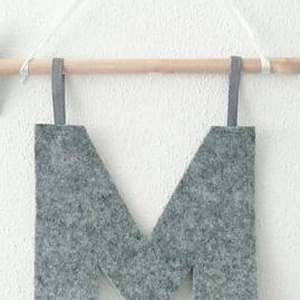 Filc betű M - Meska.hu