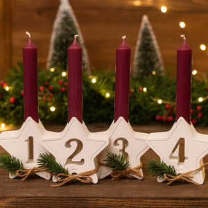Adventi gyertyadíszek és koszorúdíszek
