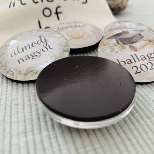 Mágnes szett ballagásra - otthon & életmód - konyhafelszerelés, tálalás - konyhai dekoráció - hűtőmágnes - Meska.hu