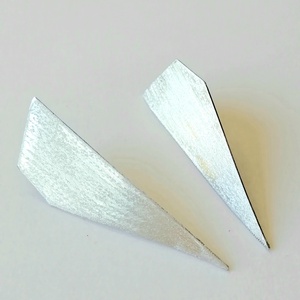 Minimál design fülbevaló alumíniumból, Ékszer, Fülbevaló, Pötty fülbevaló, Ékszerkészítés, MESKA