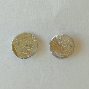 Minimál mini kör fülbevaló alumíniumból - ékszer - fülbevaló - pötty fülbevaló - Meska.hu
