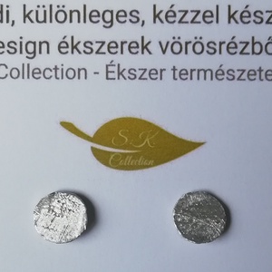 Minimál mini kör fülbevaló alumíniumból - ékszer - fülbevaló - pötty fülbevaló - Meska.hu