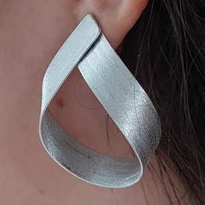 Csepp fülbevaló alumíniumból, Ékszer, Fülbevaló, Lógó fülbevaló, Ékszerkészítés, MESKA