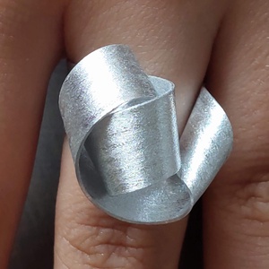 Minimál gyűrű alumíniumból , Ékszer, Gyűrű, Kerek gyűrű, Ékszerkészítés, Meska