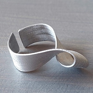 Csepp gyűrű alumíniumból , Ékszer, Gyűrű, Fonódó gyűrű, Ékszerkészítés, MESKA