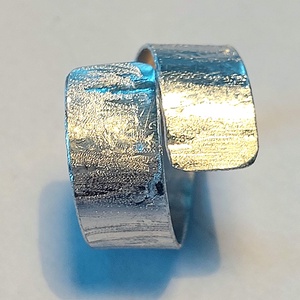 Minimál gyűrű alumíniumból  - ékszer - gyűrű - fonódó gyűrű - Meska.hu