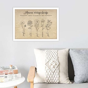 Mama virágoskertje falikép , Otthon & Életmód, Dekoráció, Kép & Falikép, Poszter, Fotó, grafika, rajz, illusztráció, MESKA