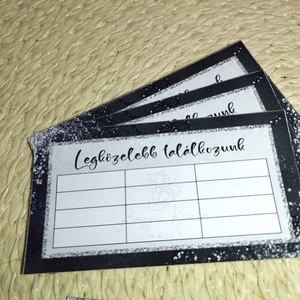 Időpontkártya , személyre szabott , egyedi tervezés - művészet - grafika & illusztráció - egyéb rajzok - Meska.hu