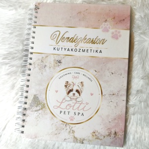 ÚJ! Kutyakozmetika - Vendégkarton  - otthon & életmód - papír, írószer - jegyzetfüzet & napló - Meska.hu