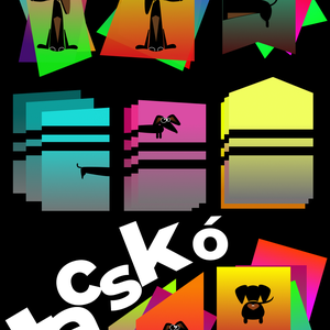 Tacskó póló-Színek, Ruha & Divat, Női ruha, Póló, felső, Fotó, grafika, rajz, illusztráció, MESKA