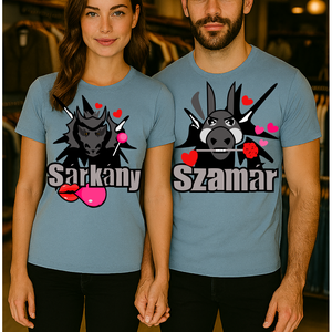 Valentin-napi páros póló - Meska.hu