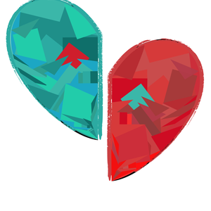 Valentin-napi páros póló - ruha & divat - páros szett - női-férfi páros szett - Meska.hu