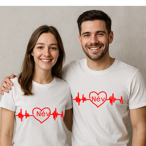 Valentin-napi páros póló - ruha & divat - páros szett - női-férfi páros szett - Meska.hu