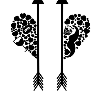 Valentin-napi páros póló - ruha & divat - páros szett - női-férfi páros szett - Meska.hu