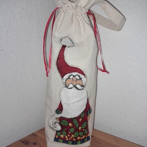 Hímzett üveg ajándék táska, Otthon & Életmód, Konyhafelszerelés, tálalás, Italos kellékek, Varrás, MESKA