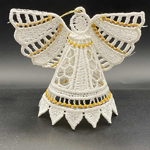 Csipke Angyalka, Karácsony, Karácsonyi lakásdekoráció, Karácsonyfadíszek, , MESKA