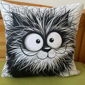 Cicás párna, Otthon & Életmód, Lakástextil, Párna & Párnahuzat, Díszpárna (belsővel együtt), Varrás, MESKA