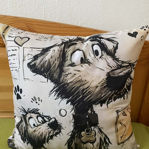 Kutyás párna - Meska.hu