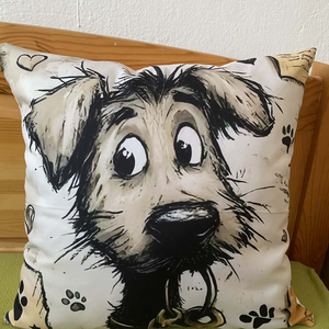 Kutyás párna - Meska.hu