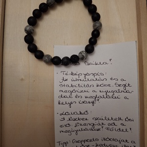 Belső Szikla � Lávakő és Térképjáspis karkötő (Unisex)  - ékszer - karkötő - ásványkarkötő - Meska.hu
