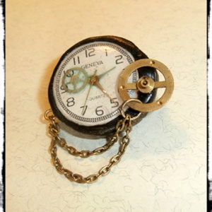 Steampunk kitűző - Meska.hu Steampunk kitűző - Meska.hu