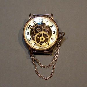 Steampunk óraházas kitűző -  - Meska.hu