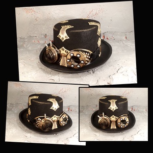 Steampunk fémveretes cilinder - ruha & divat - Meska.hu
