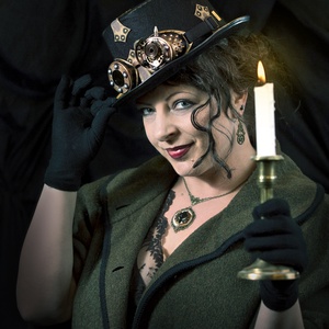 Steampunk fémveretes cilinder - ruha & divat - Meska.hu