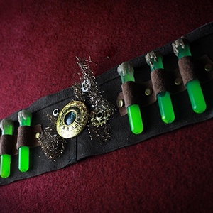 Steampunk Cilinder dísz, kémcsöves sorozat (arany óra) - ruha & divat - sál, sapka, kendő - kalap - Meska.hu
