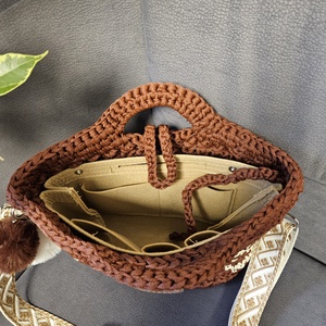 horgolt válltáska - táska & tok - kézitáska & válltáska - vállon átvethető táska - Meska.hu