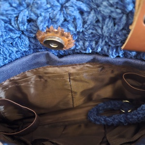 horgolt válltáska - táska & tok - kézitáska & válltáska - belső rendező - Meska.hu