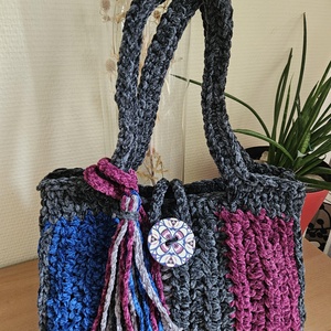 horgolt válltáska, Táska & Tok, Kézitáska & válltáska, Belső rendező, Horgolás, MESKA