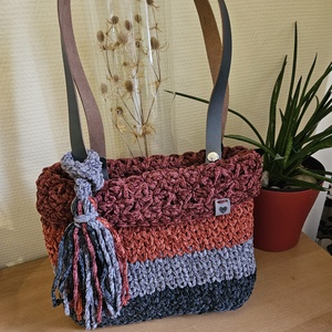 horgolt válltáska, Táska & Tok, Kézitáska & válltáska, Belső rendező, Horgolás, MESKA