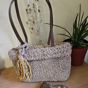 horgolt válltáska, Táska & Tok, Kézitáska & válltáska, Belső rendező, Horgolás, MESKA