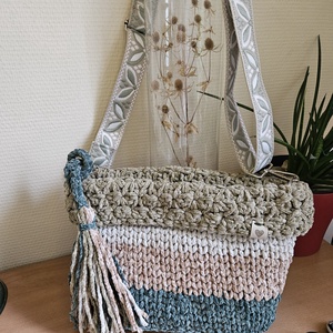 horgolt válltáska, Táska & Tok, Kézitáska & válltáska, Belső rendező, Horgolás, MESKA