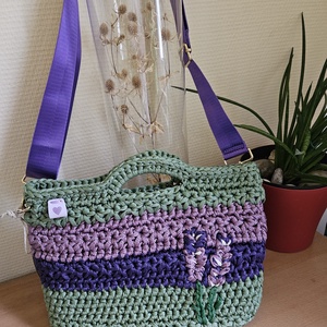 horgolt válltáska, Táska & Tok, Kézitáska & válltáska, Vállon átvethető táska, Horgolás, MESKA