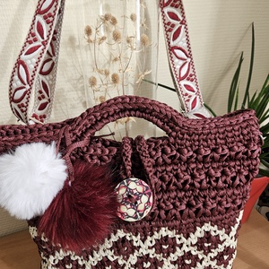 Horgolt táska, Táska & Tok, Kézitáska & válltáska, Válltáska, Horgolás, MESKA